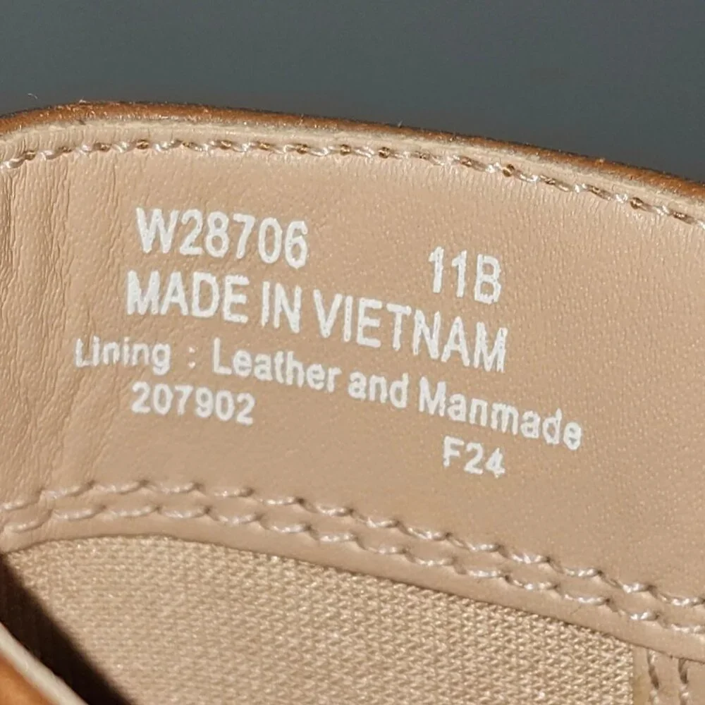 Cole Haan Zerogrand City Ankle Boot Womens 11 Tan Leather Waterproof Wedge